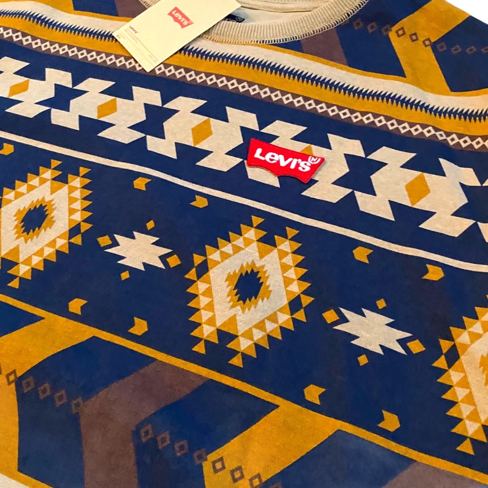 LEVI’S Mens Crewneck Printed Sweatshirt 2XL - Picture 3 of 11